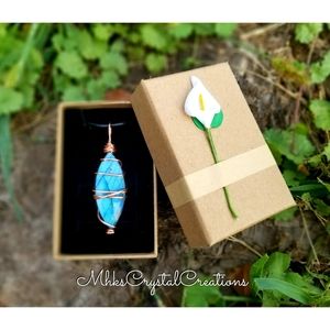 Flashy Labradorite crystal necklace